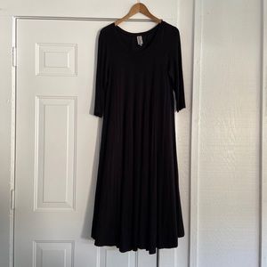 Black Midi Knit Dress